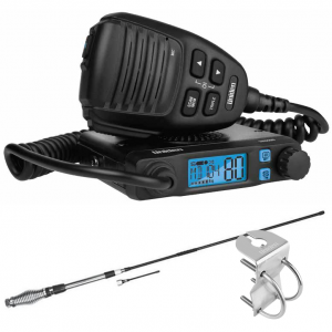 Uniden UH9000 Accessory Pack - Mini Compact Size UHF CB Mobile with AT880 Antenna & Mount Bracket