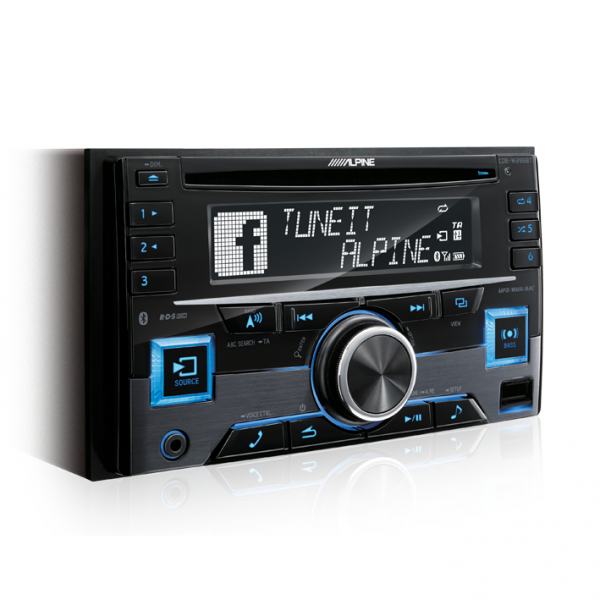 Alpine CDE-W296BT 2-DIN CD RECEIVER WITH BT / RDS / USB / IPOD / IPHONE / ADAPTIVE SWC