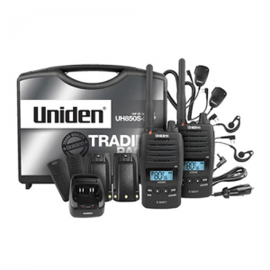 Uniden UH850S-2TP 5 Watt UHF Waterproof CB Handheld - Tradies Pack